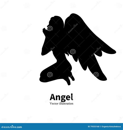 Praying Angel Silhouette Patterns