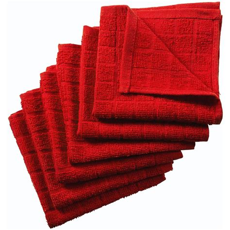 Dish Cloths For Washing Dishes Red Kitchen Cloths Cleaning Cloths 12