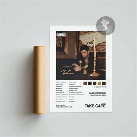 Drake Take Care Album Cover Poster Create Your Own Music Etsy