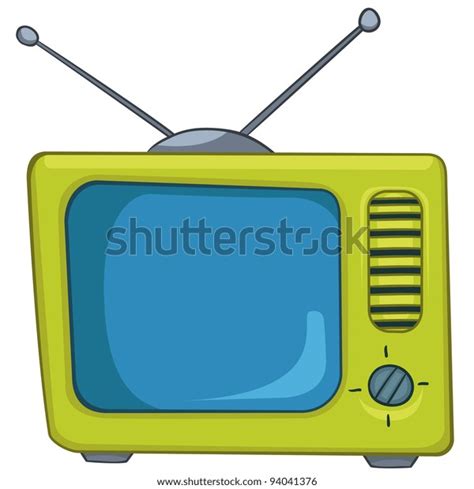 Cartoon Home Appliances Old Tv Isolated 库存矢量图（免版税）94041376 Shutterstock