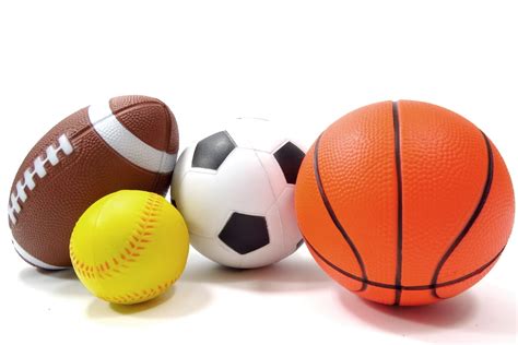 Set Of 4 Sports Balls For Kids Soccer Ball Basketball Football