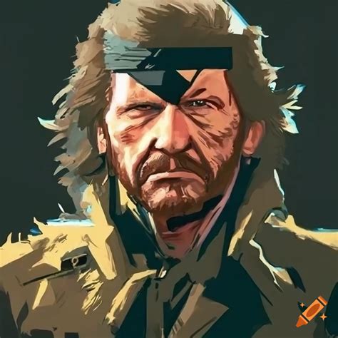 Charles Bronson As Big Boss From Metal Gear Solid Artwork On Craiyon