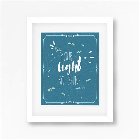 Let Your Light So Shine Art Print With Bonus Handouts Digital Etsy