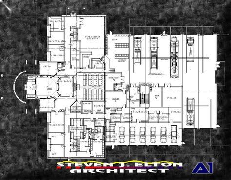 Police Station Floor Plan Design