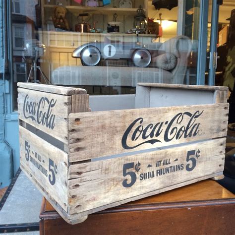 Hand Painted Vintage Wooden Crate Painted In French Linen And Graphite