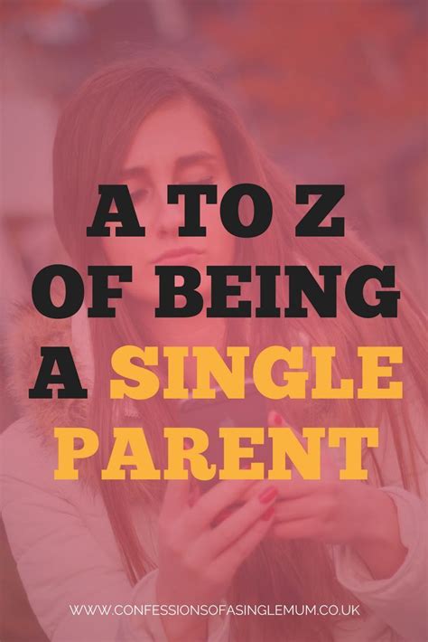 My A To Z Of Being A Single Parent Single Parenting Single Parent
