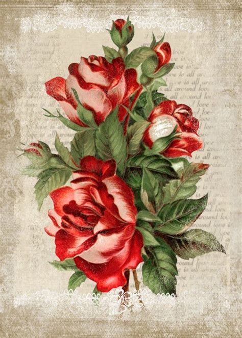 Скрапбукинг рукоделие Розы Декупаж Цветы