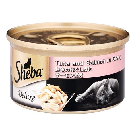 Sheba Cat Can Food Tuna And Salmon In Gravy Ntuc Fairprice