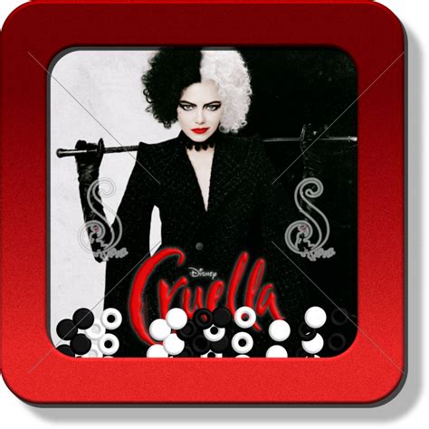 Cruella Cruella Sticker Cuadrado Sezil