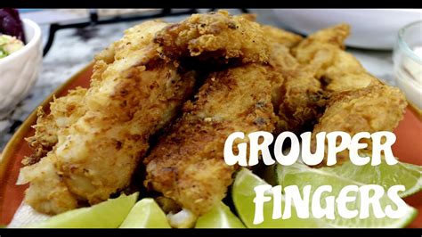 Nassau Grouper Fingers Cooking In Isolation Youtube
