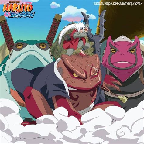 Jiraiya And Toads By Goriverde On Deviantart Naruto Summoning Anime