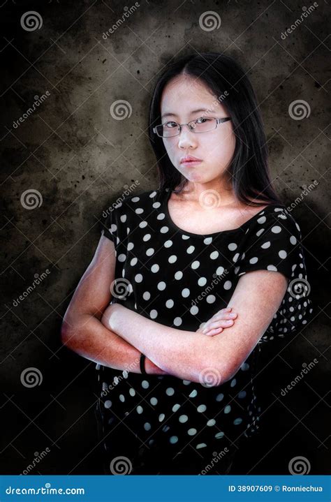 Angry Asian Girl Stock Image Image Of Emotion Beauty 38907609