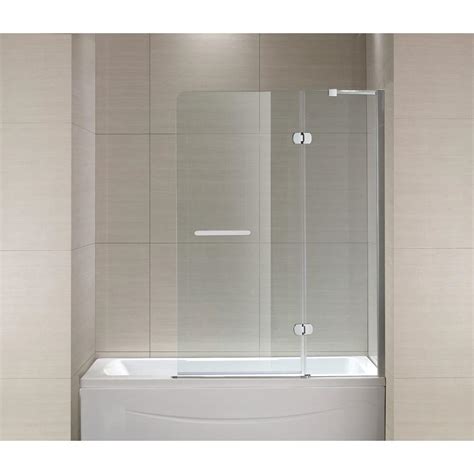 How to install shower door, installation tips, shower doors collections video, dreamline showers. Schon Mia 40 in. x 55 in. Semi-Framed Hinge Tub and Shower ...