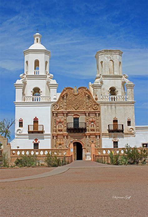 Mission San Xavier Del Bac Vertical Photograph By Suzanne Gaff Fine