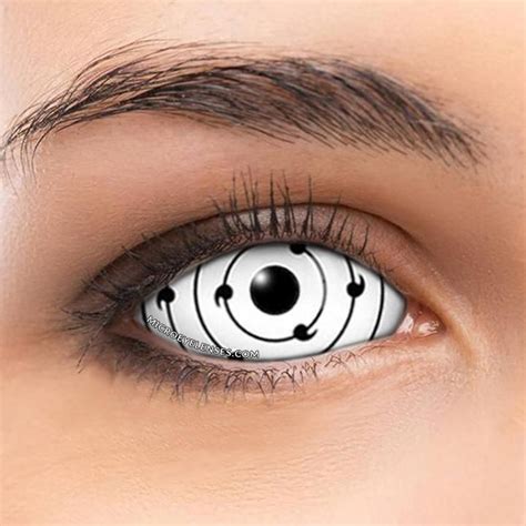 Rinnegan Sharingan White 22mm Scleral Colored
