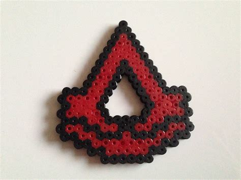 Assassins Creed Logo Hama Bead Wall Art Keyring Magnet Art Perle