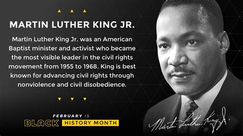 Black History Month Martin Luther King Jr Digital Signage Template
