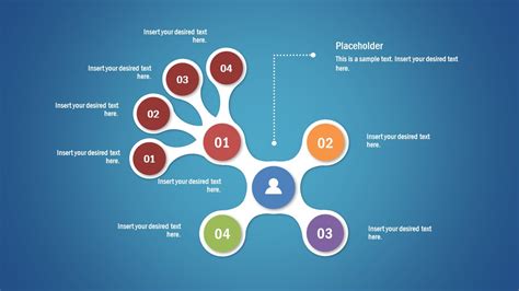 4 Branch Awesome Tree Diagram Template For Powerpoint Slidemodel