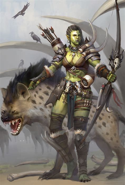 Orcs And Half Orcs Dandd Character Dump Fantasy Artwork Female Orc
