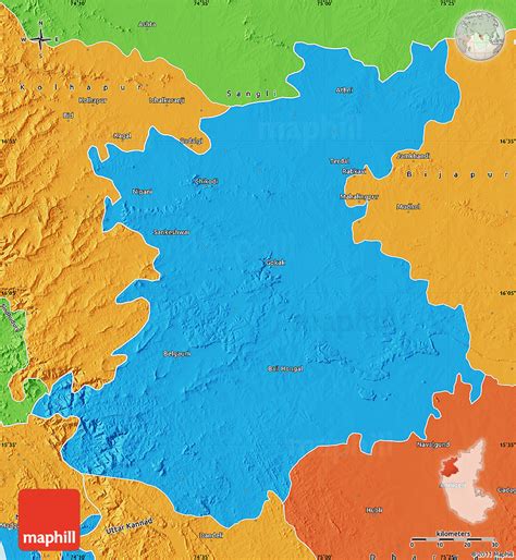 Political Map Of Belgaum