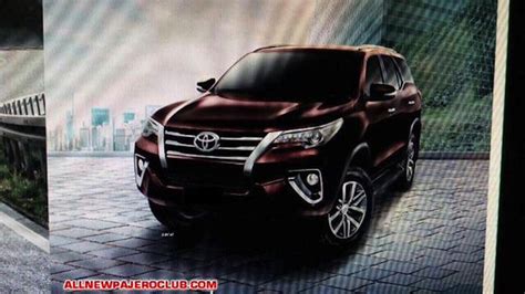 Toyota Fortuner Front Brochure Leaked