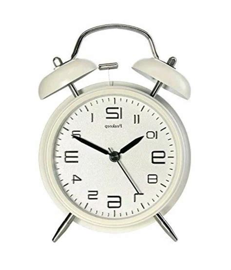 Peakeep 4 Twin Bell Alarm Clock With Stereoscopic