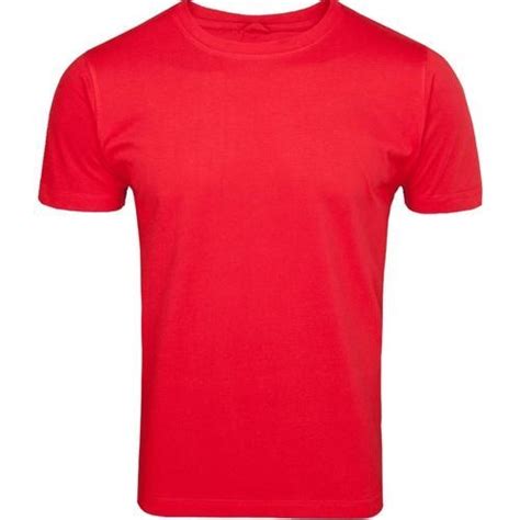Red Plain Mens T Shirt Size Small Medium Large Xl Id 16894990633