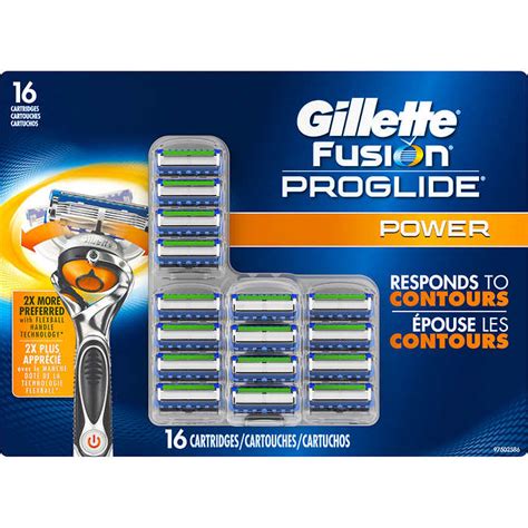 gillette fusion proglide power cartridges 16 count