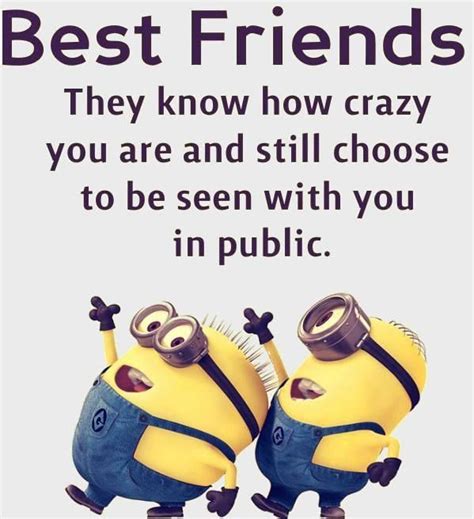 Top Funny Minions Friendship Quotes Quotes And Humor Mein Bester Freund Zitate Verr Ckte