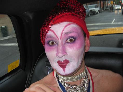Whiteface Clown Riding In New York City Taxi Cab Whiteface Flickr