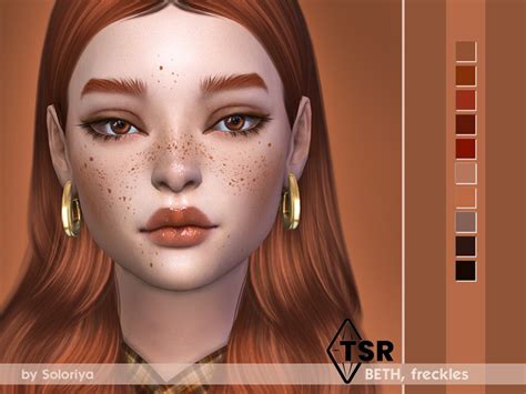 Freckles Beth By Soloriya At Tsr Sims 4 Updates