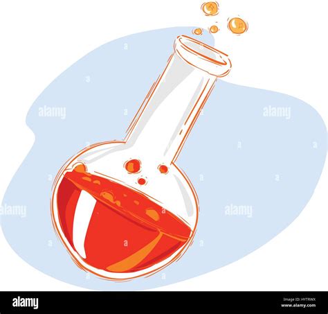 Vector Illustration Of A Chemical Test Tubes Stock Vector Image And Art