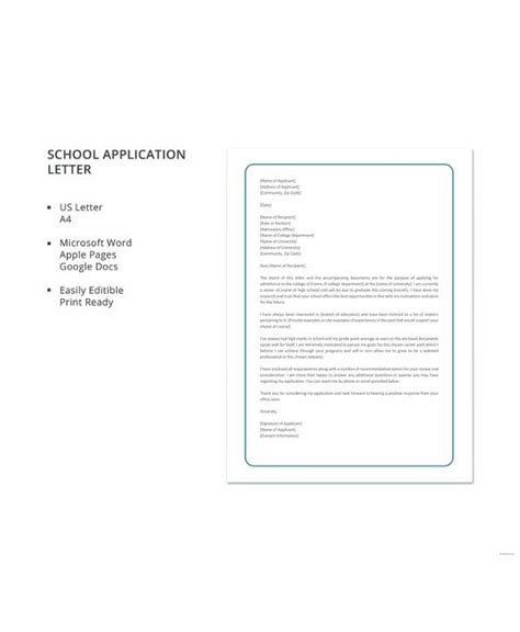 Free 13 Sample Letter Of Application Templates In Pdf Ms Word