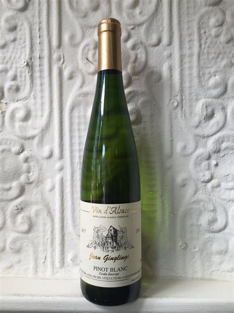 Pinot Blanc Cuvee George Jean Francois Ginglinger 2017 Alsace Fra
