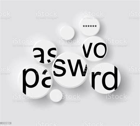 Word Password In Circles Stock Illustration Download Image Now Art