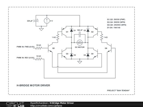 Circuit Diagram H Bridge Motor Driver