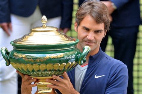 Roger Federer Wins Tournament And Is Awarded Gigantic Trophy Sports
