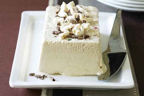 This Beautiful Semifreddo With A Topping Of Chocolate And Nougat Is Dressed To Impress Desserts