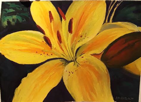 Judith Driban Art Yellow Lily