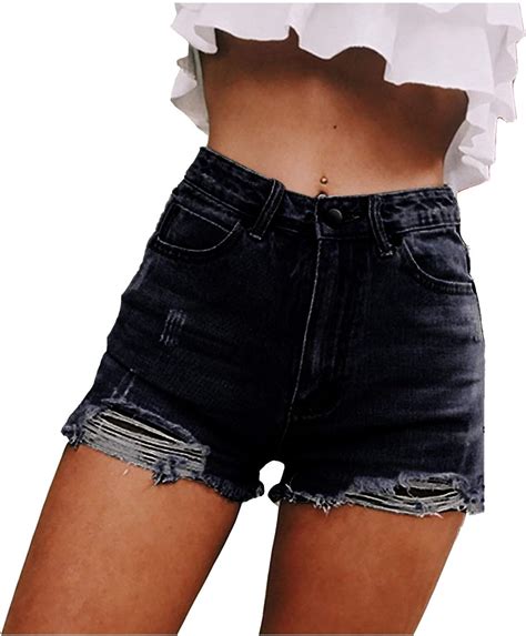 Woyaofei Summer Womens Denim Shorts Hotpants Ripped Jeans 15 Short