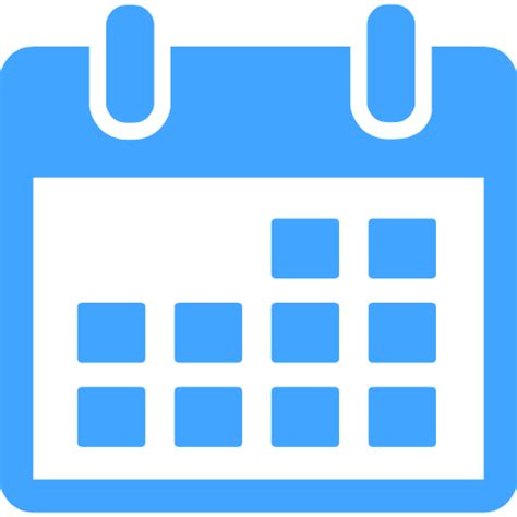 Blue Calendar Icon The Icla Da Silva Foundation