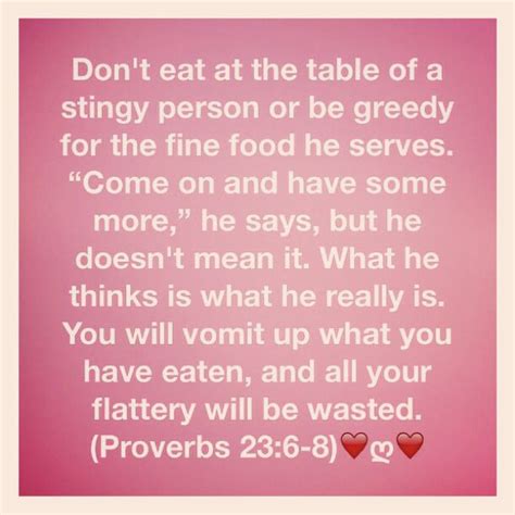 Dont Eat At The Table Of A Stingy Person Or Be Greedy For The Fine