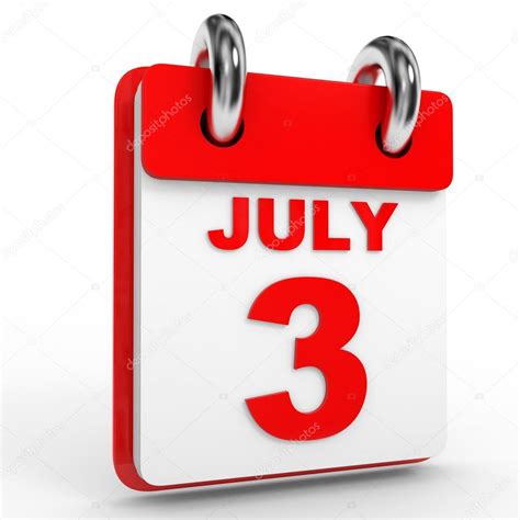 Последние твиты от julian omar maruca(@july3p_official). 3 july calendar on white background. — Stock Photo ...