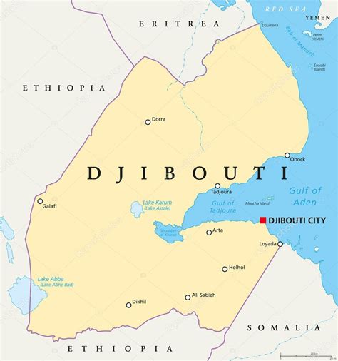 Mapa Político De Djibouti 2024