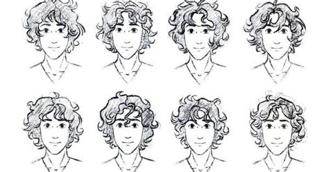 Top Curly Boy Hair Drawing