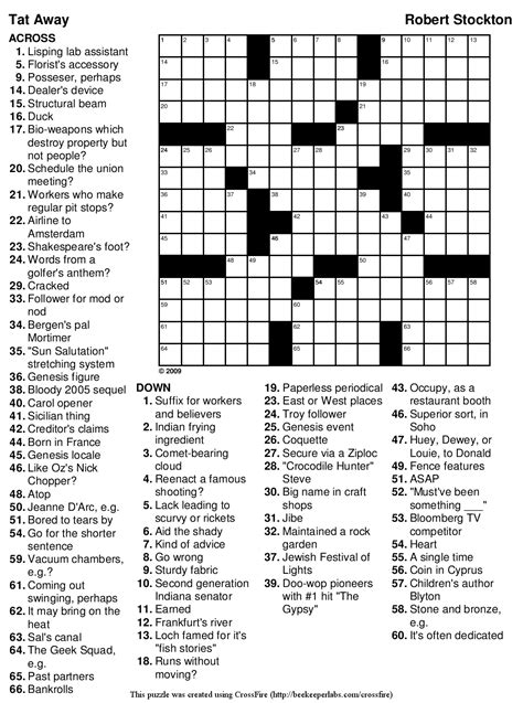 You can still print off the most recent puzzles from the links below, absolutely free. Free Printable Crossword Puzzles Medium Difficulty