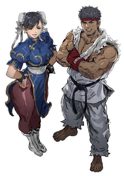 Ryu And Chun Li Art By Akiman Streetfighter