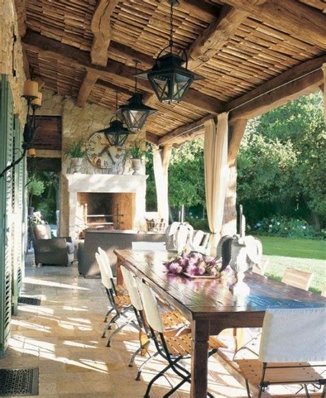 34 Refined Provence Inspired Terrace Décor Ideas Outdoor Dining
