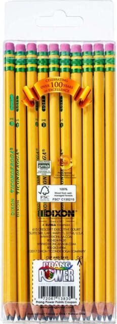 30 No 2 Dixon Ticonderoga Sharpened Yellow Hb Pencils 2 Metal
