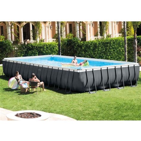 Intex 32 Ft X 16 Ft X 52 In Rectangle Above Ground Pool In The Above